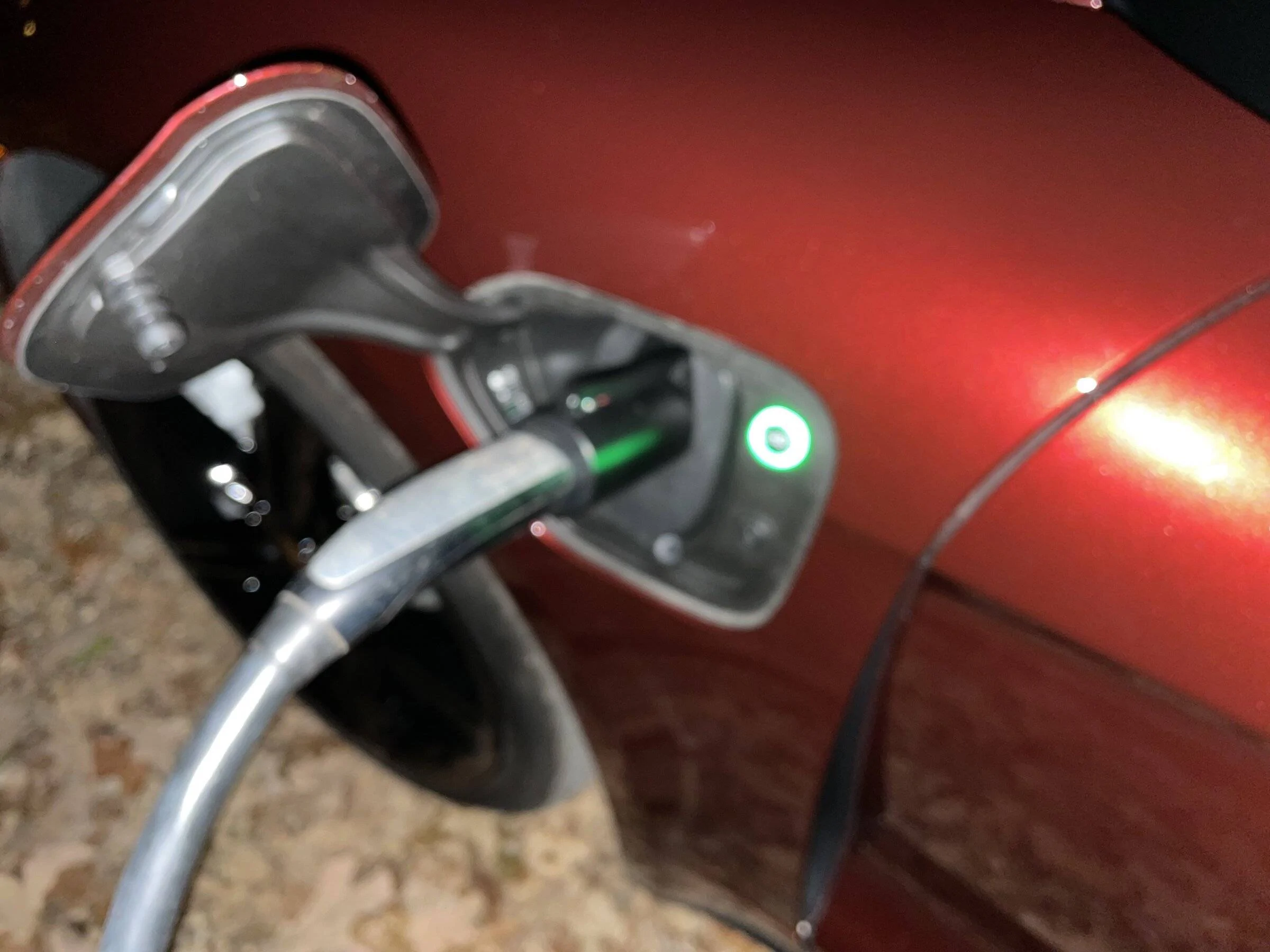 Porsche Taycan Using Tesla chargers with an adapter IMG_0586