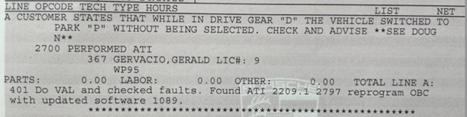Porsche Taycan Car went into neutral then park spontaneously - deja vu all over again Screen Shot 2022-05-24 at 5.11.47 PM