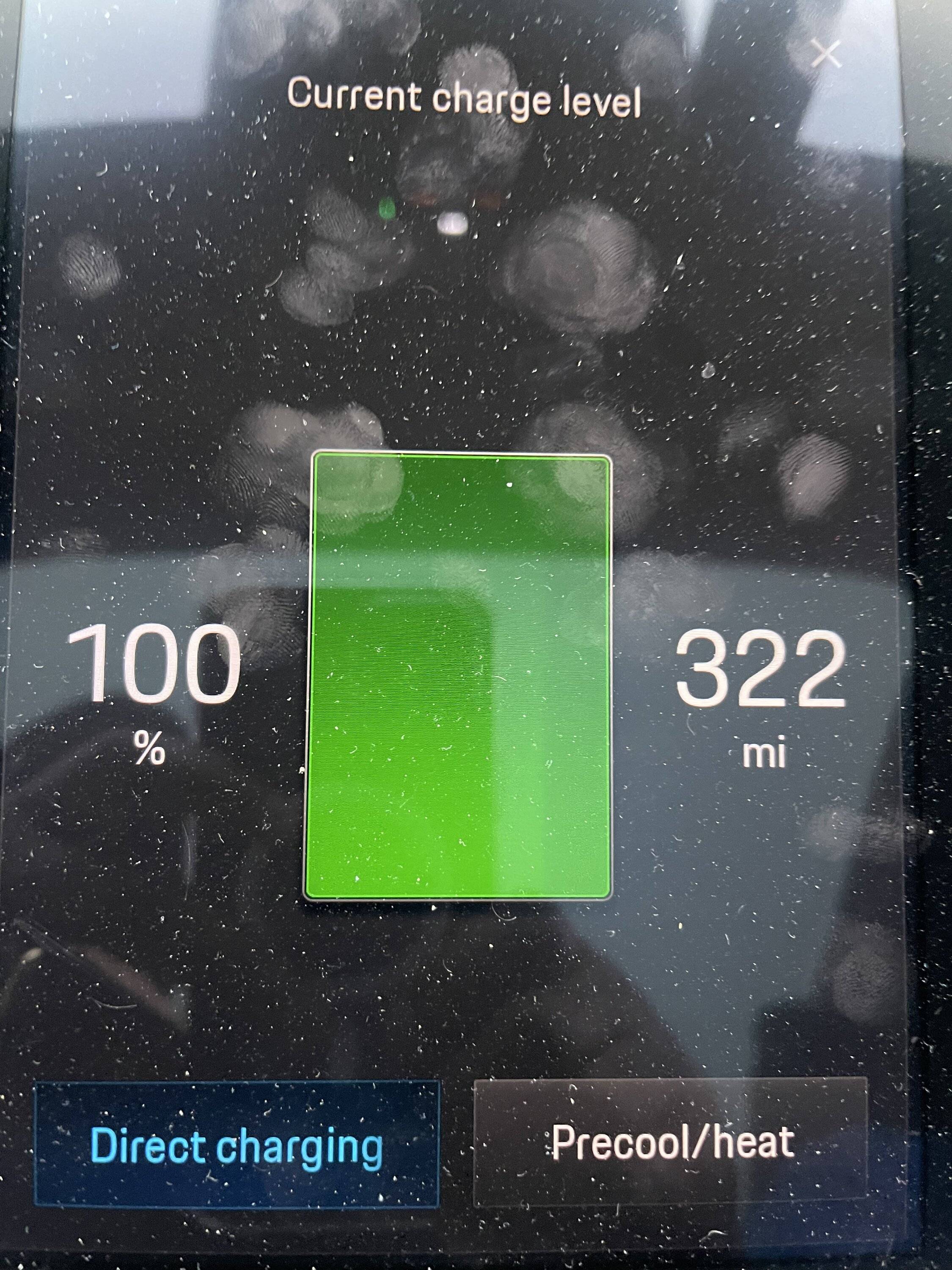 Porsche Taycan 271 miles!  100% charged. What’s your range shown? 9CAF9B96-086E-4465-A98E-191DB3ADC72E