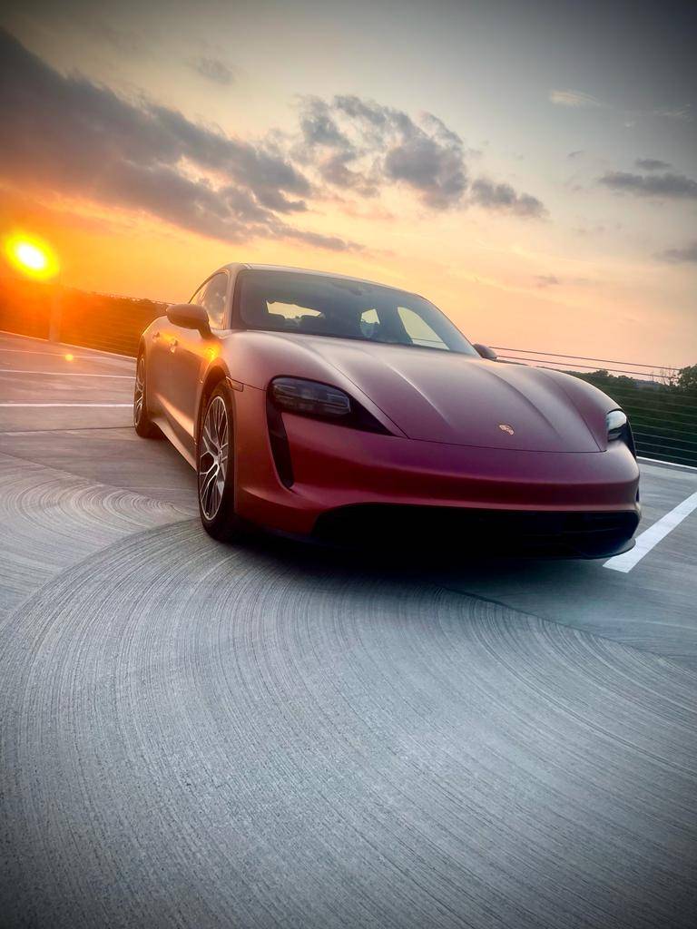 Porsche Taycan SOLD:  2021 Taycan (RWD), 15,277+ miles, KPMF Matte Russet Red Ceramic Coated Wrap over Jet Black Metallic Paint/Black, Chapel Hill, NC  $91,900 WhatsApp Image 2022-06-16 at 3.04.02 PM (5)