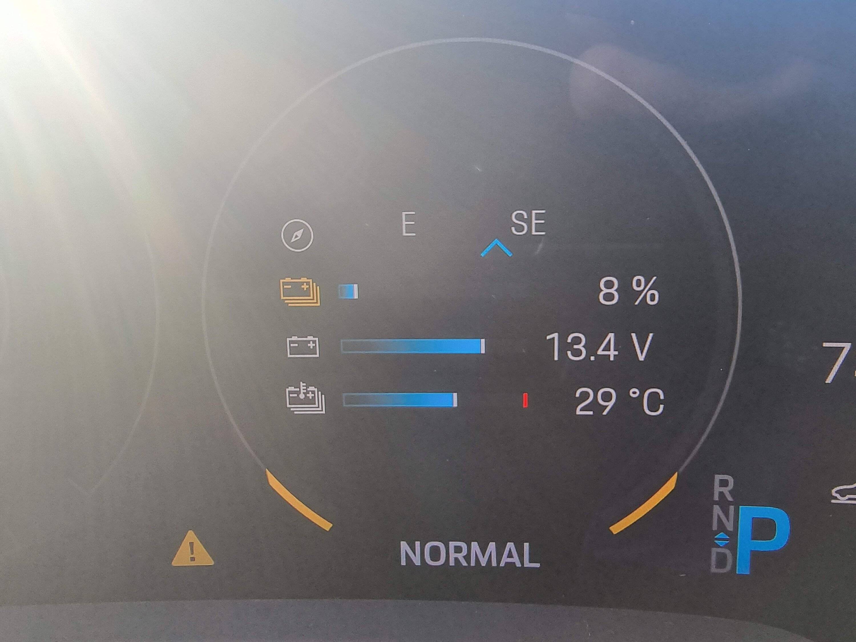 Porsche Taycan 271 miles!  100% charged. What’s your range shown? 20220616_075002