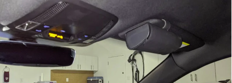 Porsche Taycan Sunglasses holder in place of grab handle 1655656640494