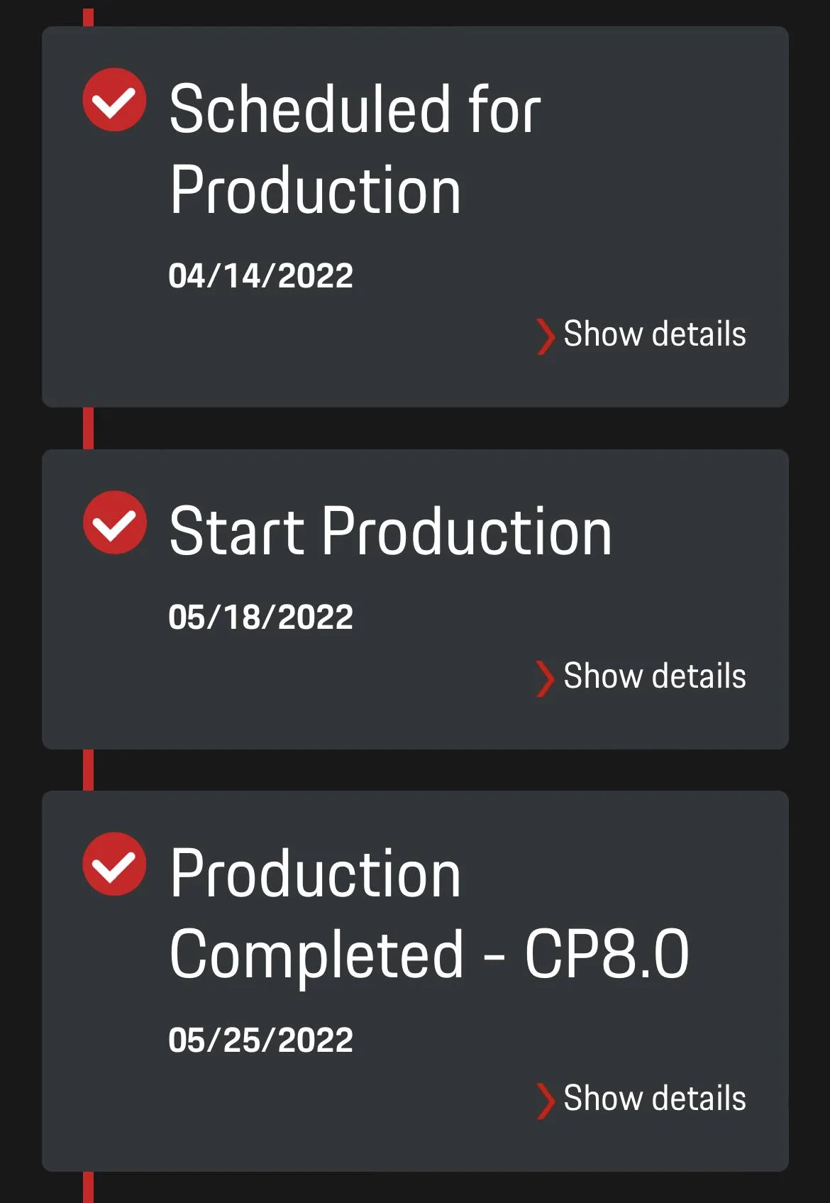 Porsche Taycan How long from "scheduled for production" to "vehicle produced" C516B825-1F88-4B03-B9FD-C754A633E2AD