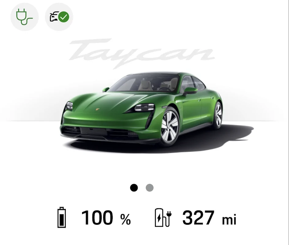 Porsche Taycan 271 miles!  100% charged. What’s your range shown? Screen Shot 2022-06-22 at 1.17.41 PM