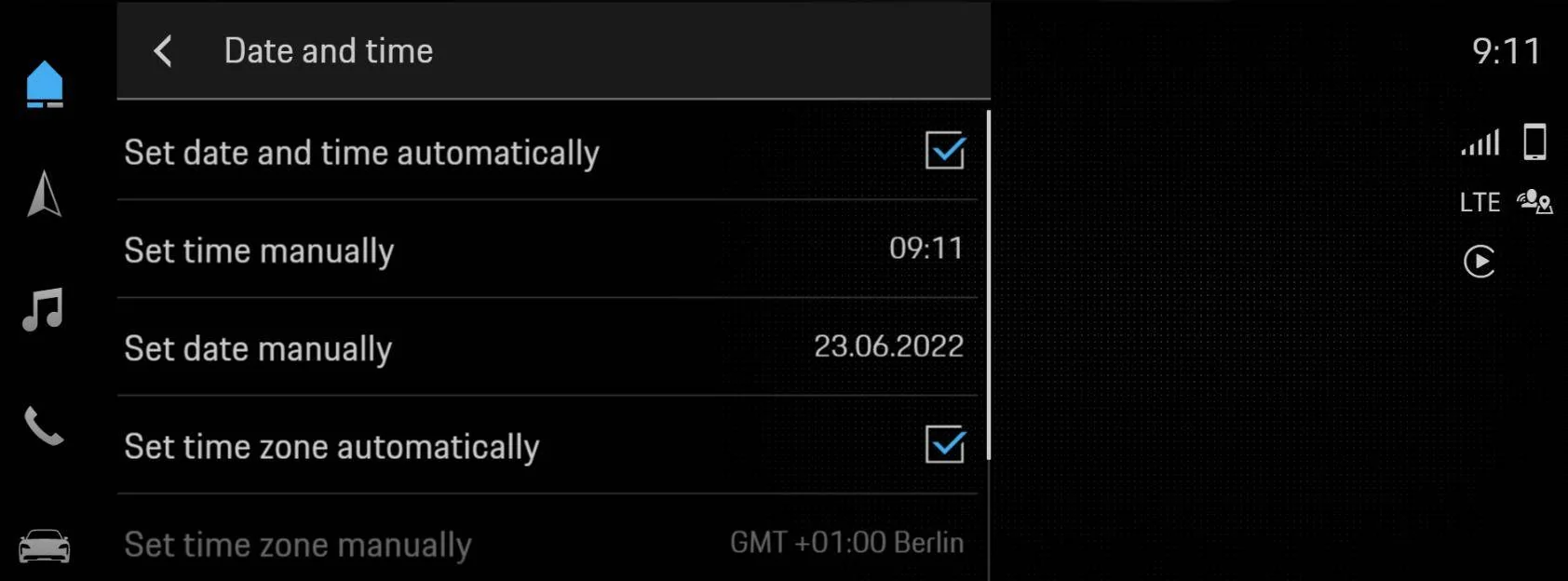 Porsche Taycan Post 12v drain - how to sync clock / time setting? 1655982759189