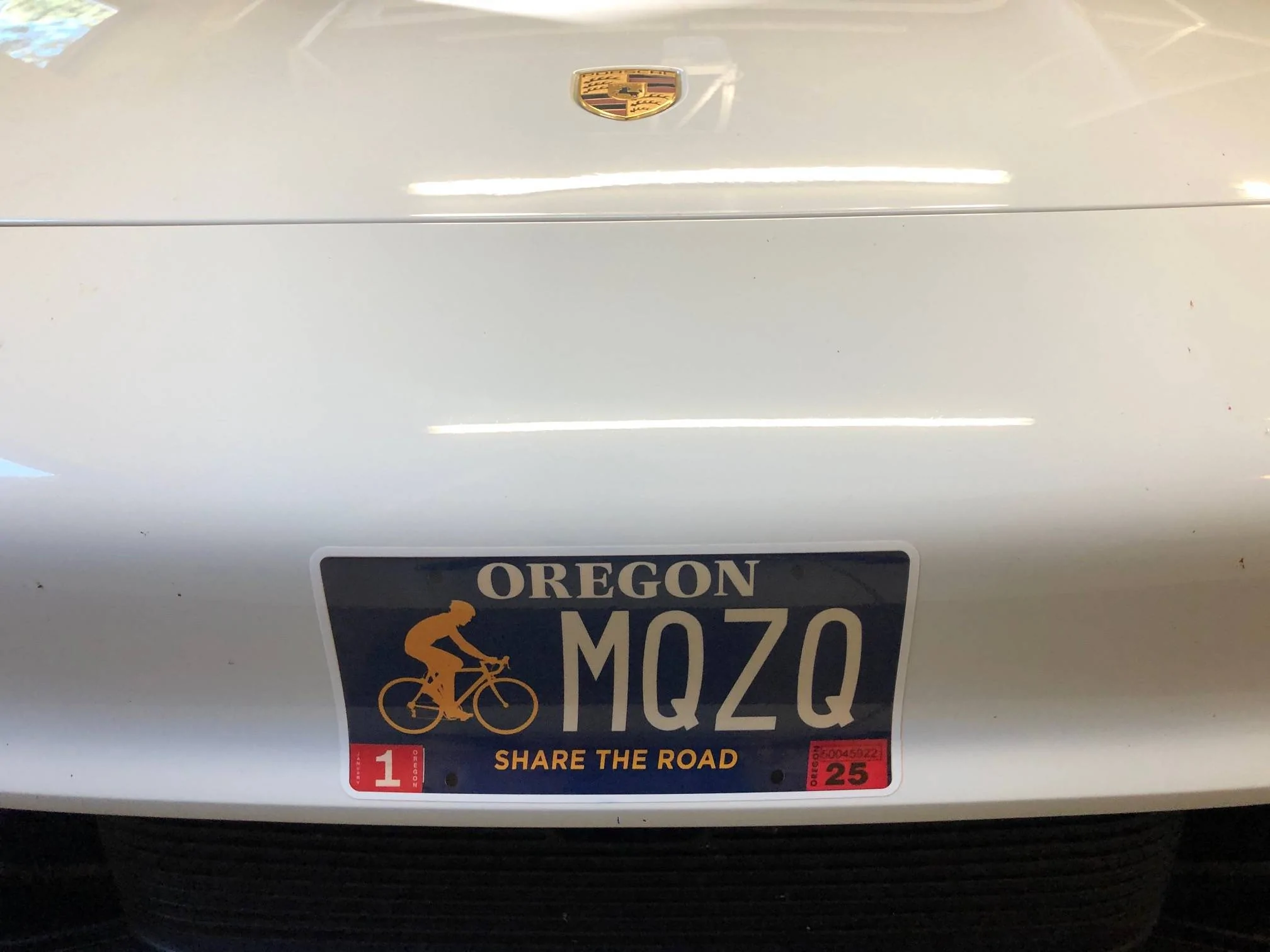 Porsche Taycan Inexpensive Front License Plate Solution Lic1