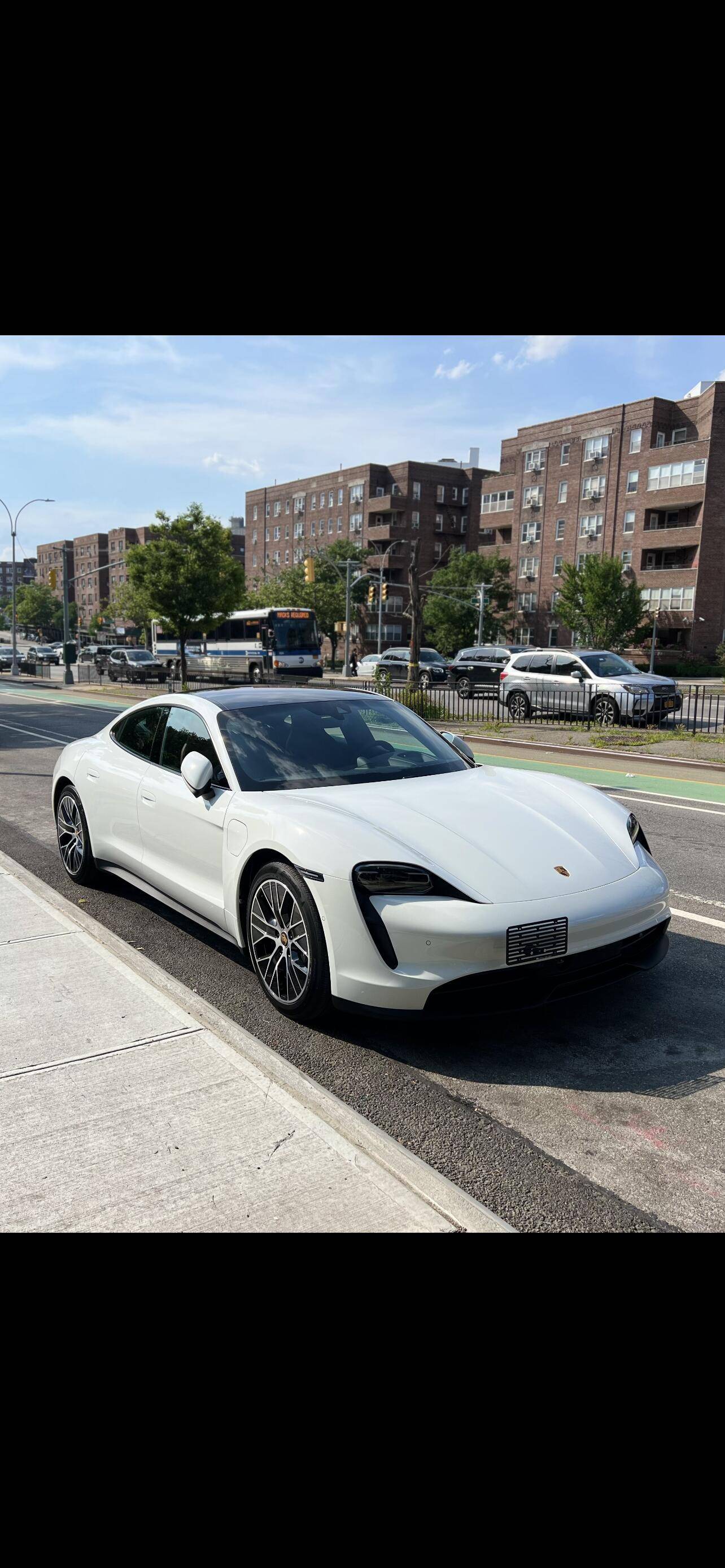 Porsche Taycan Inexpensive Front License Plate Solution 5A80C6F1-132E-4636-A0B4-ABF2D2E464CA