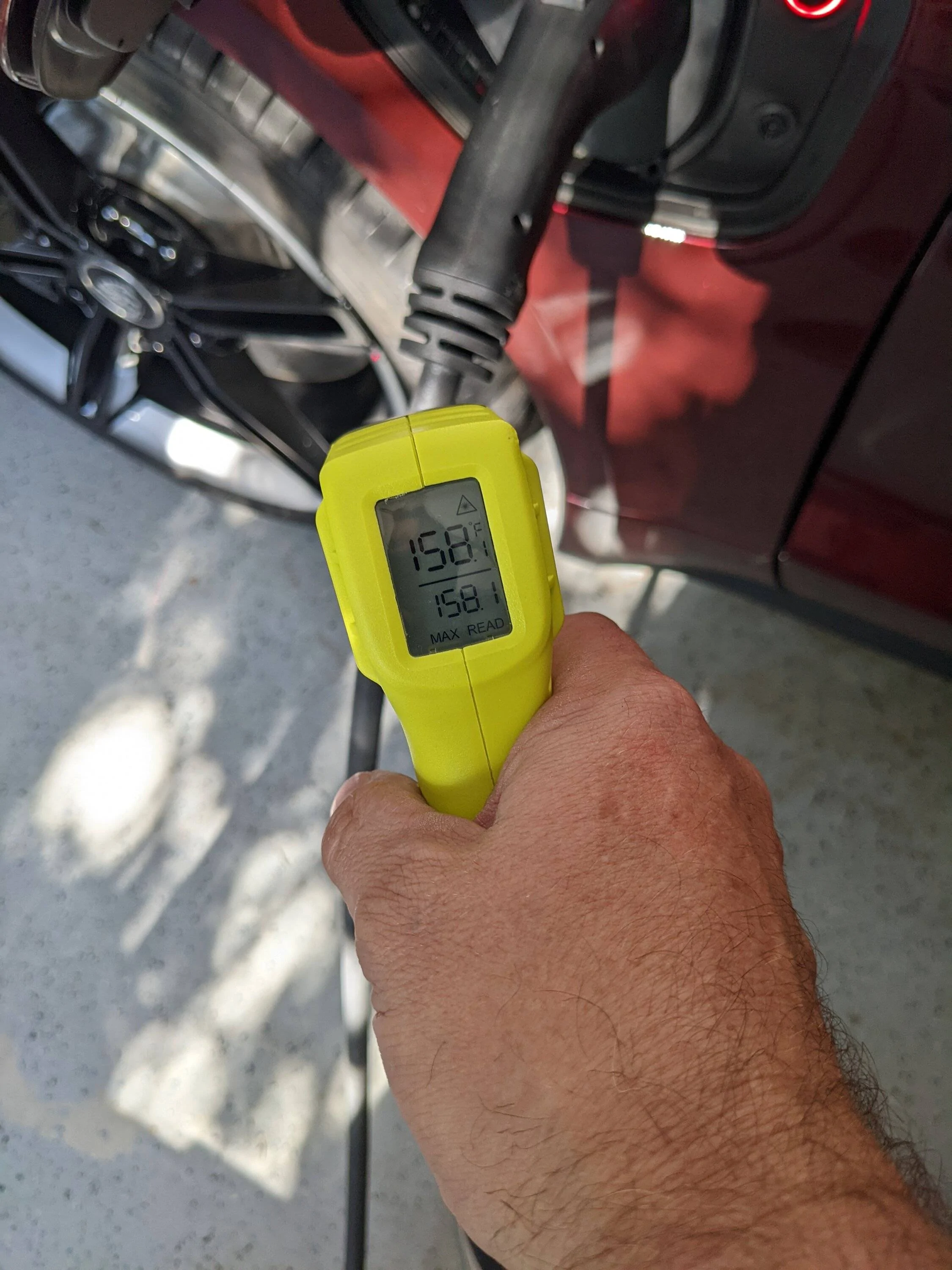 Porsche Taycan Charger overheating PXL_20220701_212552307