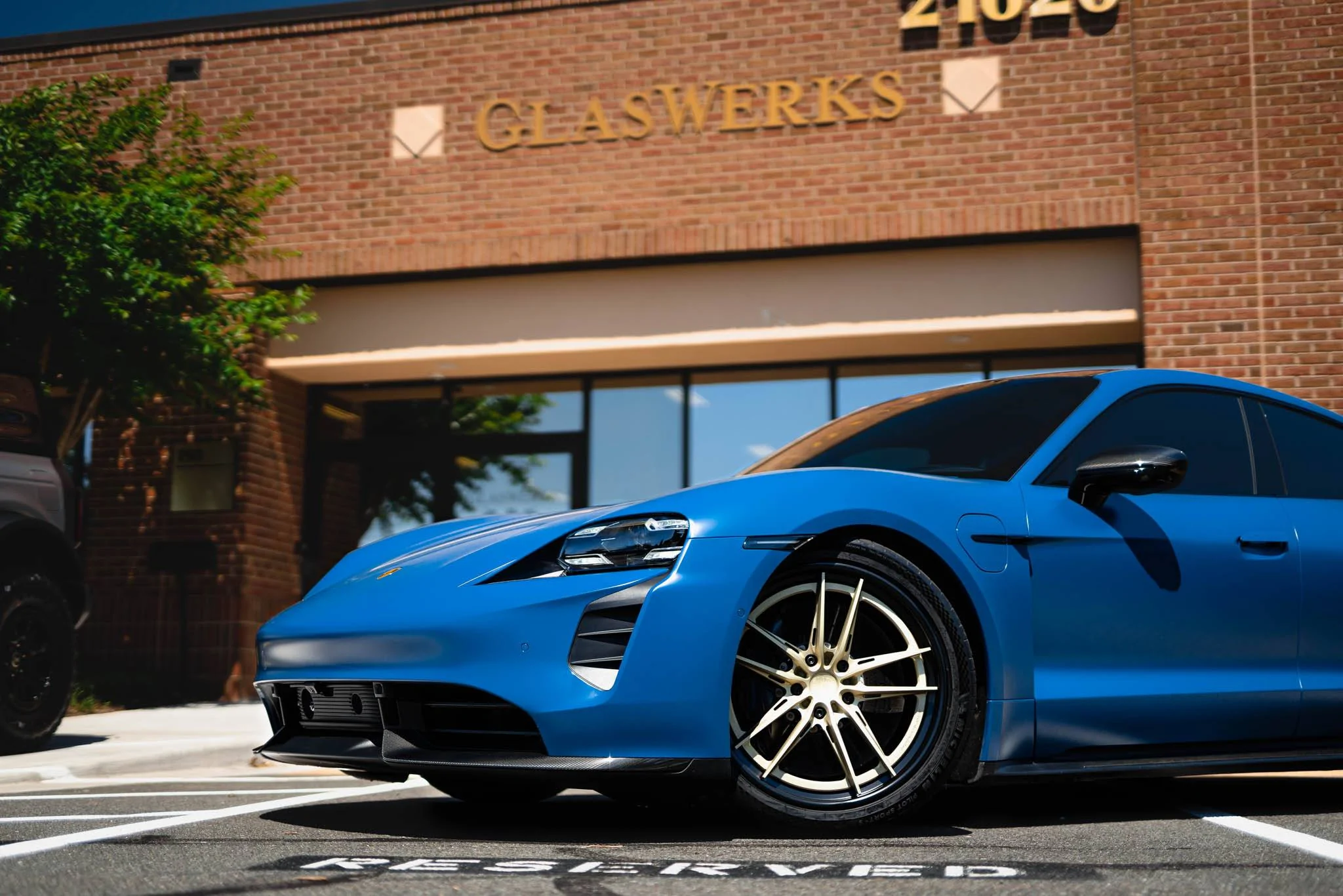Porsche Taycan Frosty Ocean God: Neptune Blue Taycan Wrapped With STEK DynoMatte PPF! 288912334_1119313445287776_8155054835839213958_n