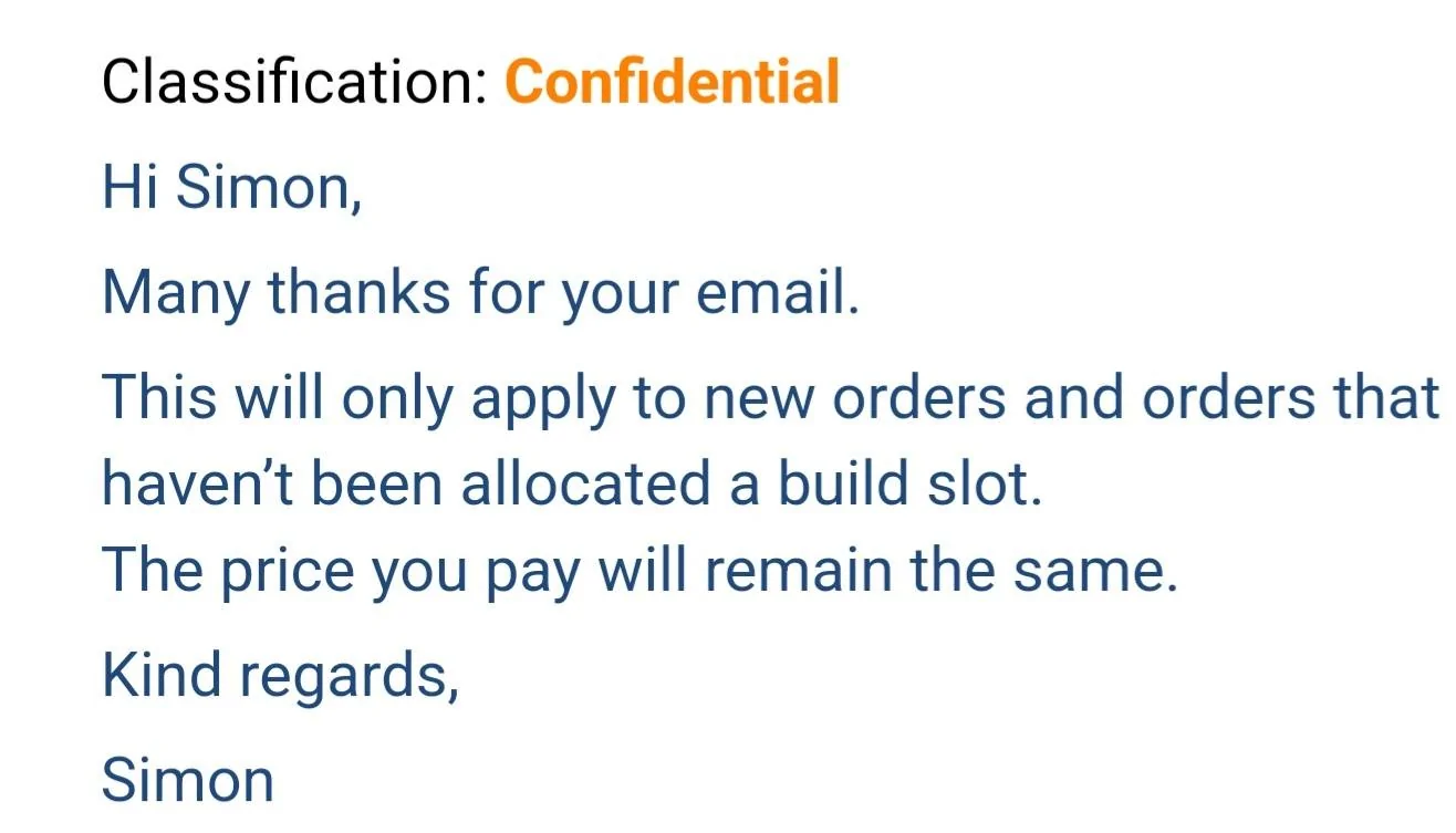 Porsche Taycan Price increase again ? Screenshot_20220716-085444_Email