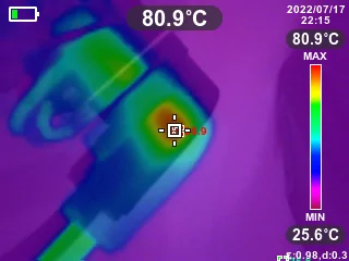 Porsche Taycan NEMA 14-50 plug is dangerously hot!! IRimg20220717221552
