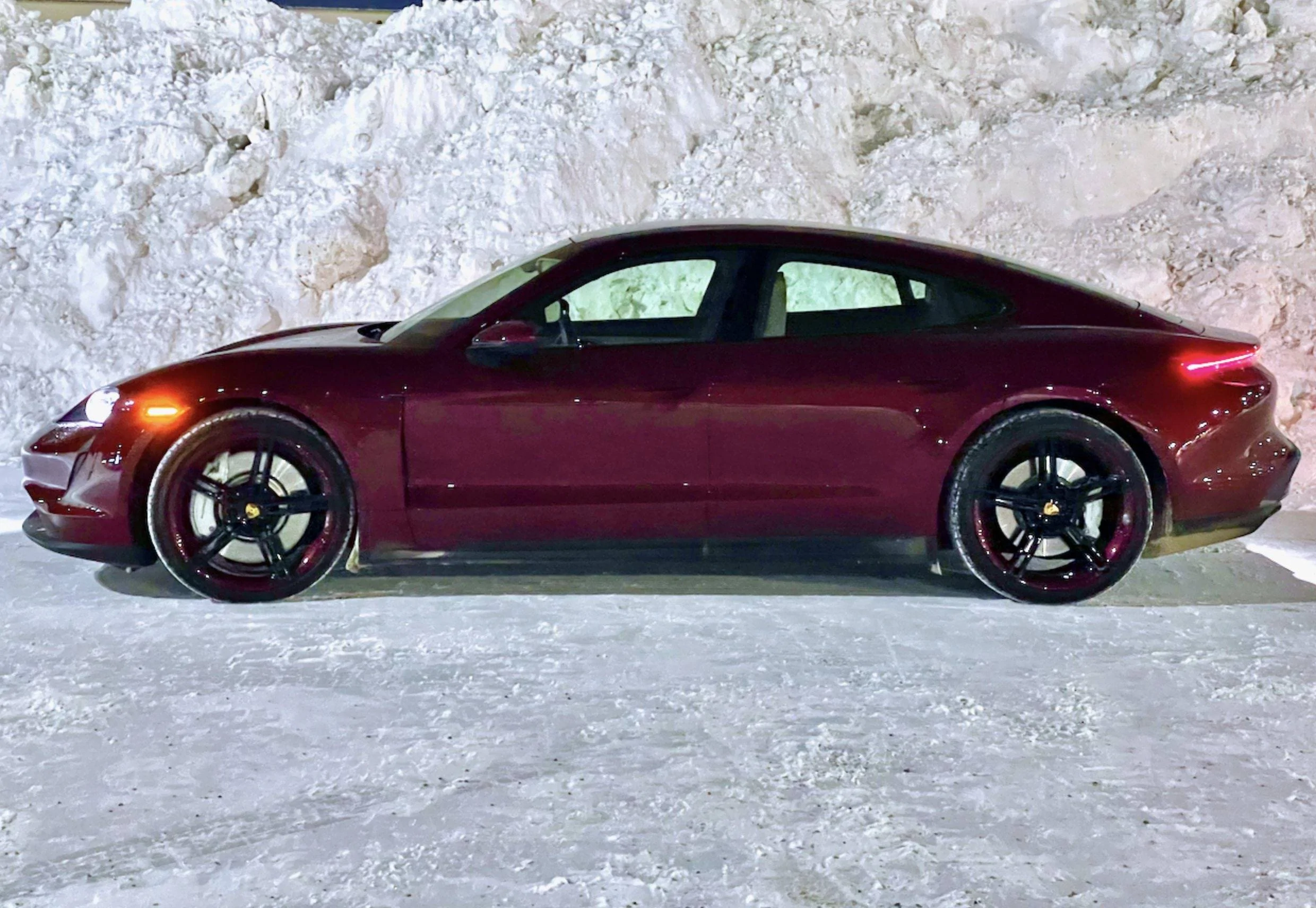 Porsche Taycan Winter Season with Heavy Snow Stick with Taycan or Get a Used Macan for Winter? @01