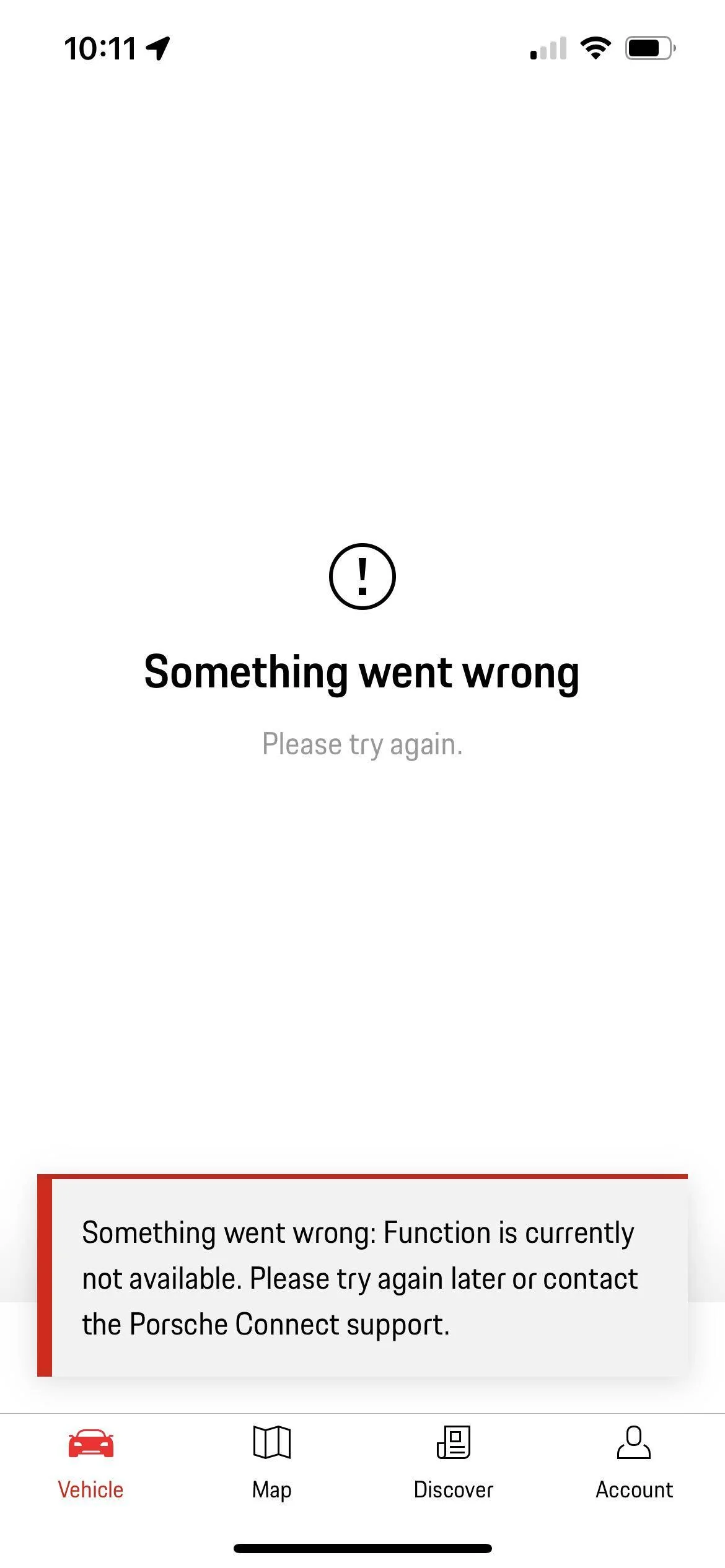 Porsche Taycan Does anyone have mobile app issue? A4F0A4D0-3F95-4B4E-8843-4EDED22DBFA2