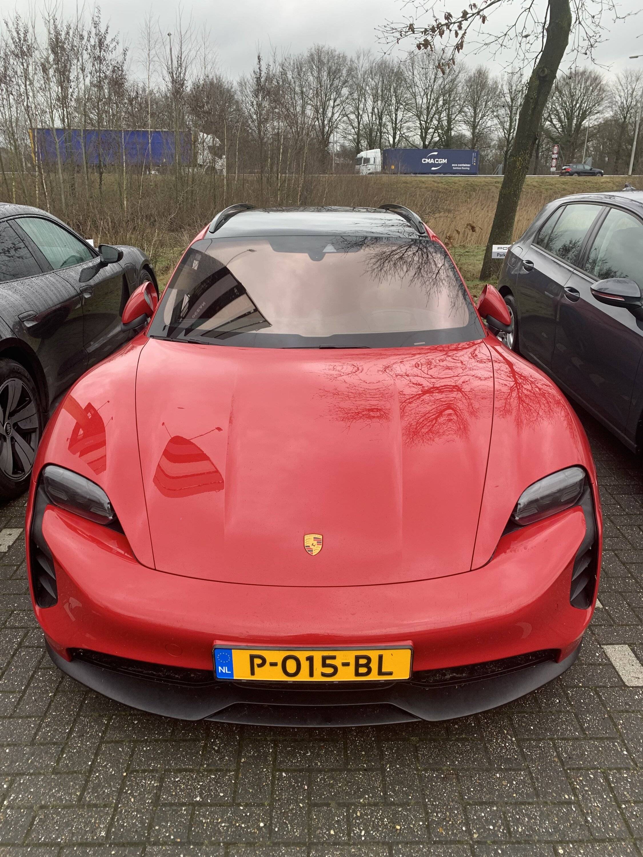 Porsche Taycan Carmine Red or Crayon/Chalk IMG_2525 3