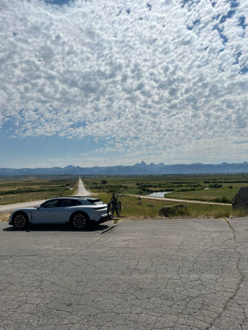 Porsche Taycan Drove almost 750 miles today using Will's custom bike carrier on my CT4s IMG_3314.heic