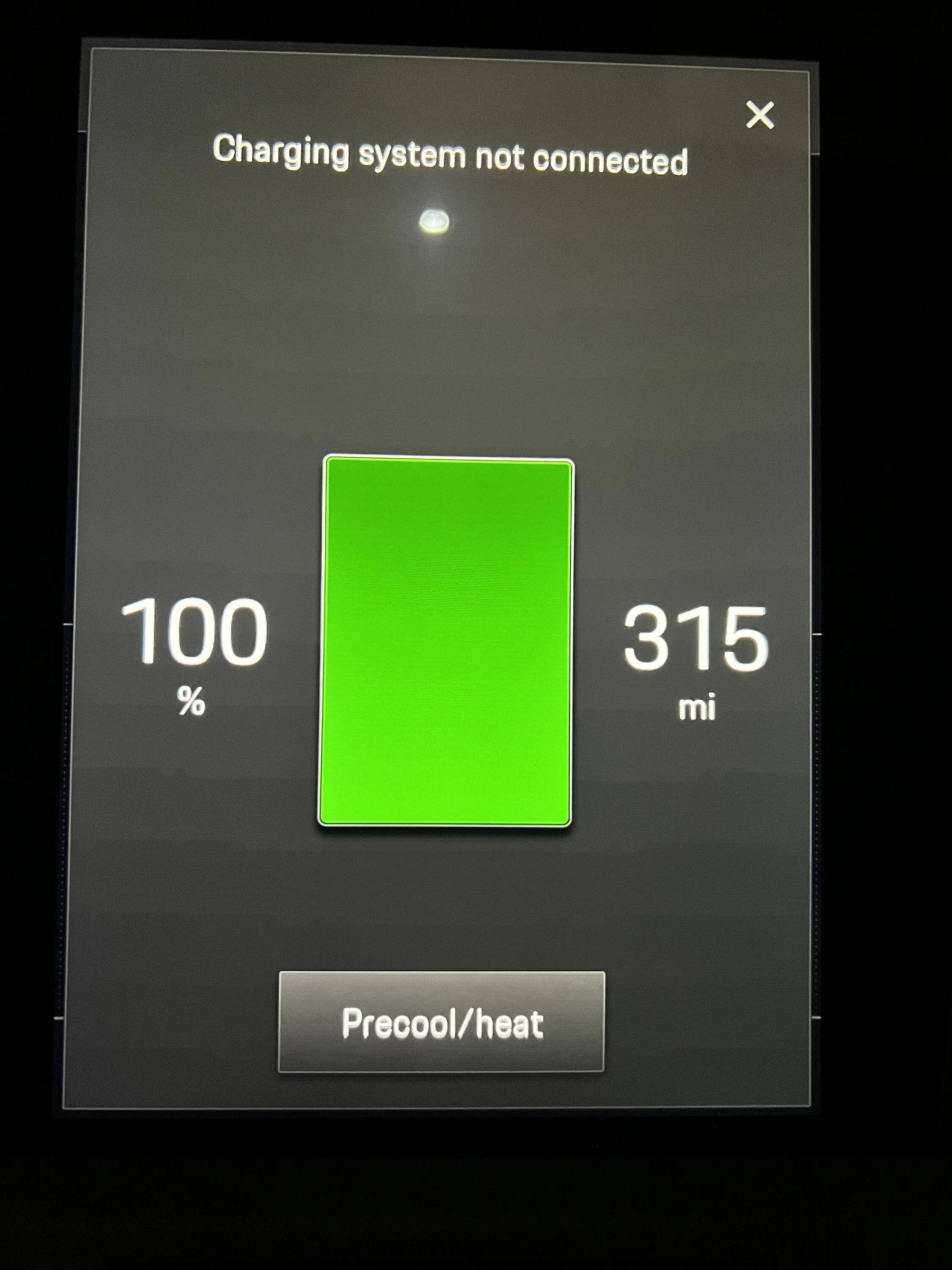 Porsche Taycan 271 miles!  100% charged. What’s your range shown? 0555A08E-EBDB-406D-ACD6-F06E9D96DE40