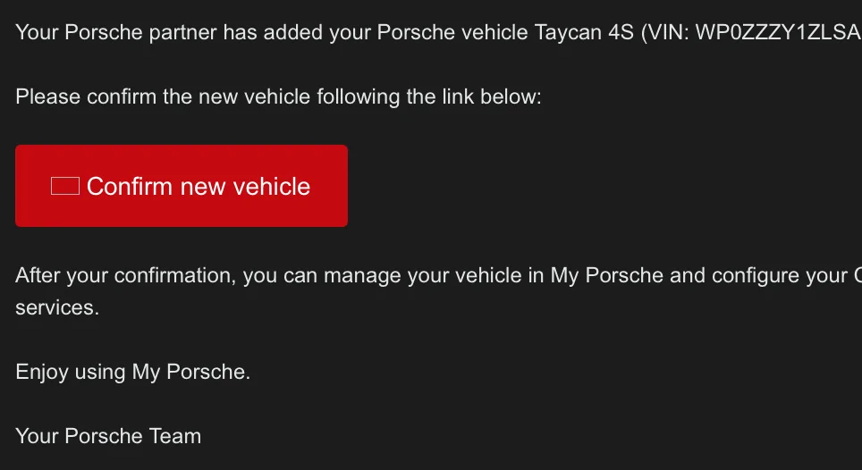 Porsche Taycan When can you get your VIN? 1585918750409