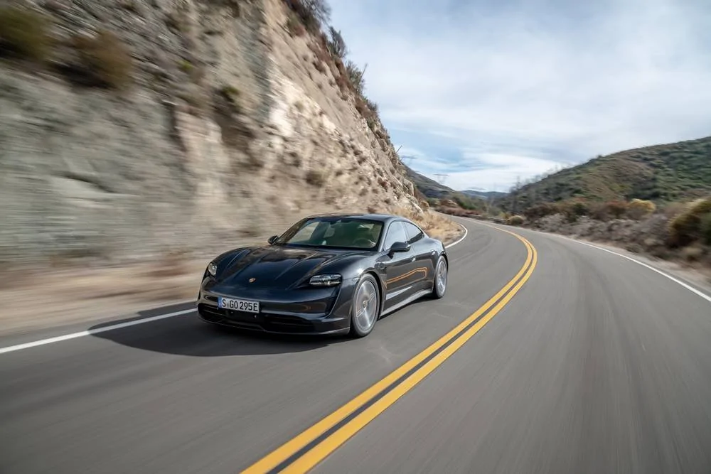 Porsche Taycan Porsche announces US release of Taycan 4S with EPA range of 203 miles Volcano Grey Taycan 4S a
