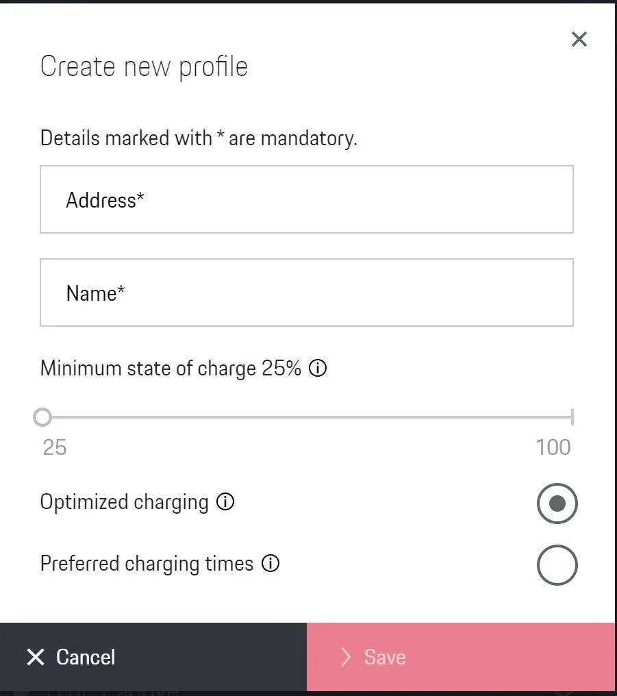 Porsche Taycan Taycan charges to 100% despite profile Profil