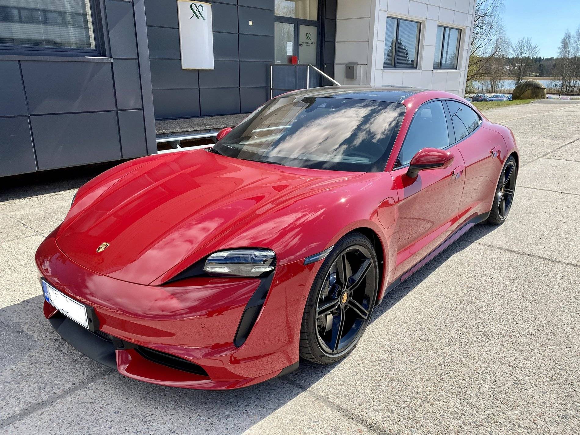 Porsche Taycan My Carmine red Taycan Turbo delivered yesterday AC7CF371-1512-48F4-90F1-9C828C80FDA3