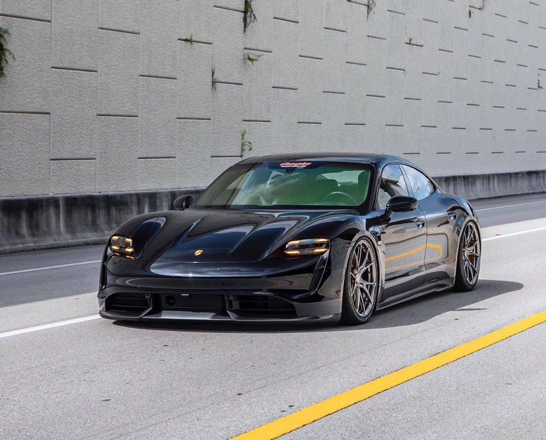Porsche Taycan BLACK / JET BLACK Taycan Club Taycan Aftermarket Wheels Champion Motorsport