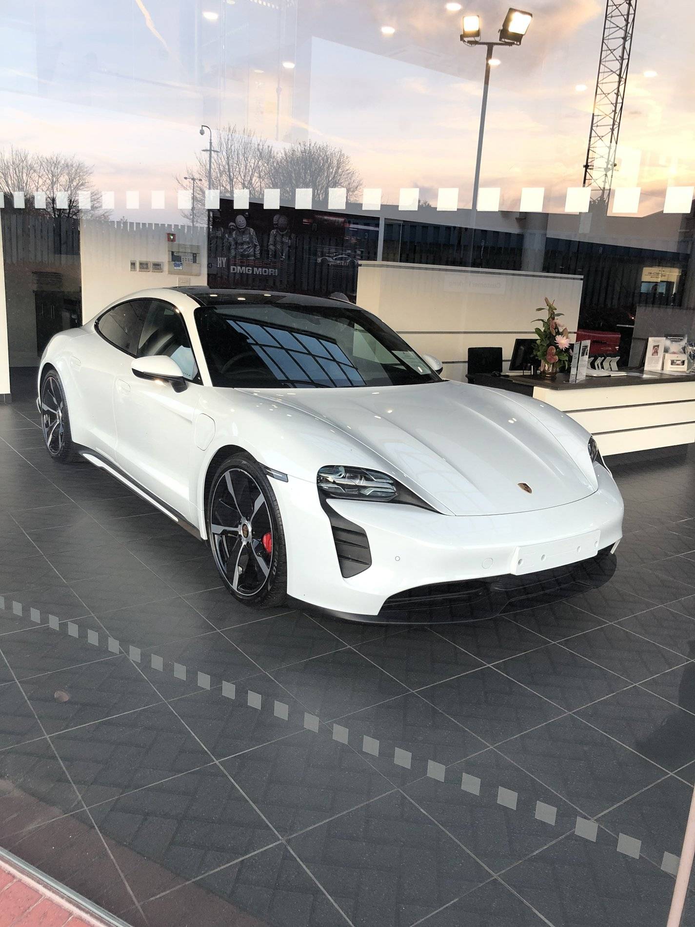 Porsche Taycan Rare spotting in the U.K. (considering dealers are still closed!) - looks fresh off the transporter IMG_1784