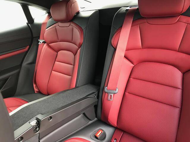 Porsche Taycan My pictures and experience with my Standard White 4S+ Middle seat folded down
