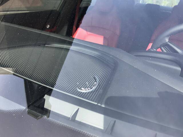 Porsche Taycan My pictures and experience with my Standard White 4S+ windshield road debris
