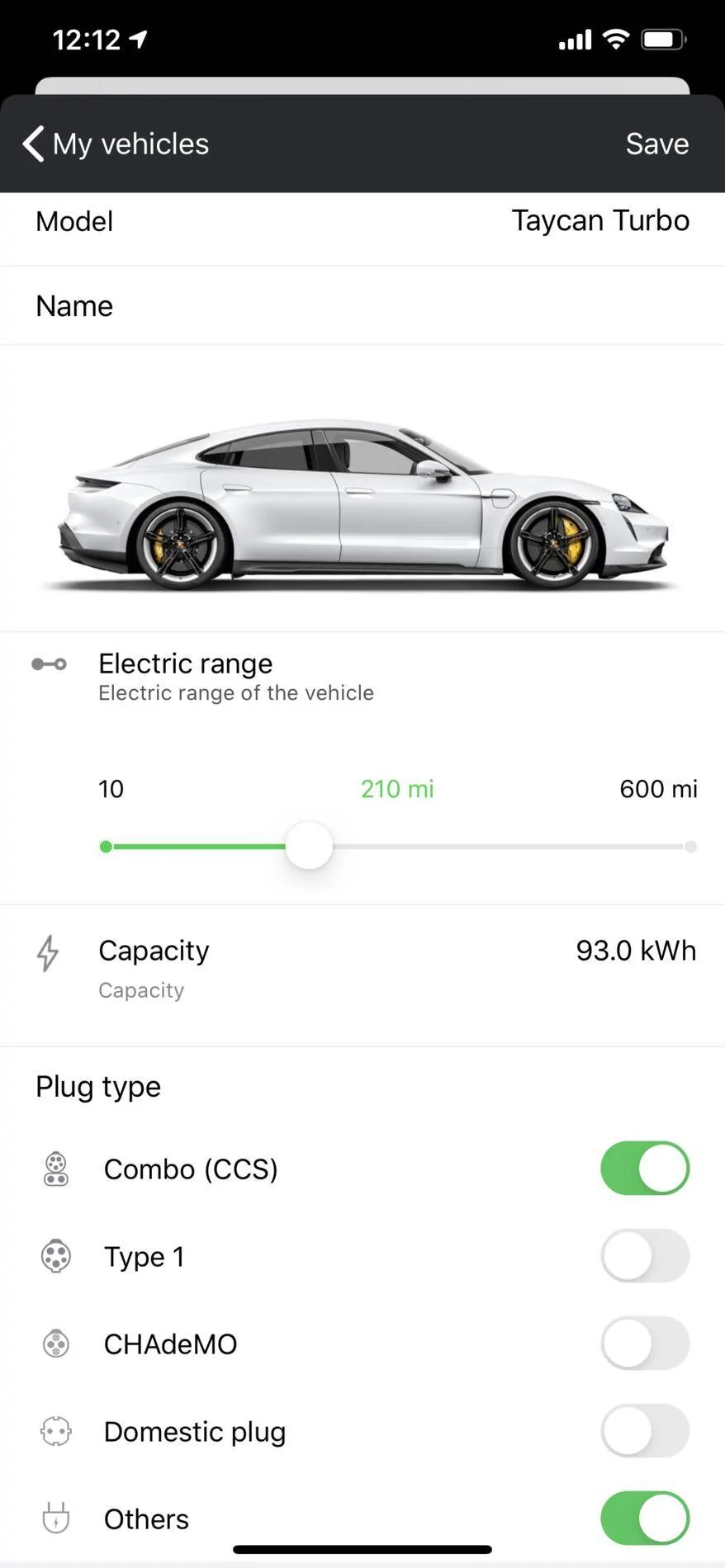 Porsche Taycan Charging America Settings BB46283D-BE70-4CC2-808B-EBDDBA45CCC2