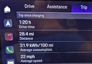 Porsche Taycan 271 miles!  100% charged. What’s your range shown? 1659031680052