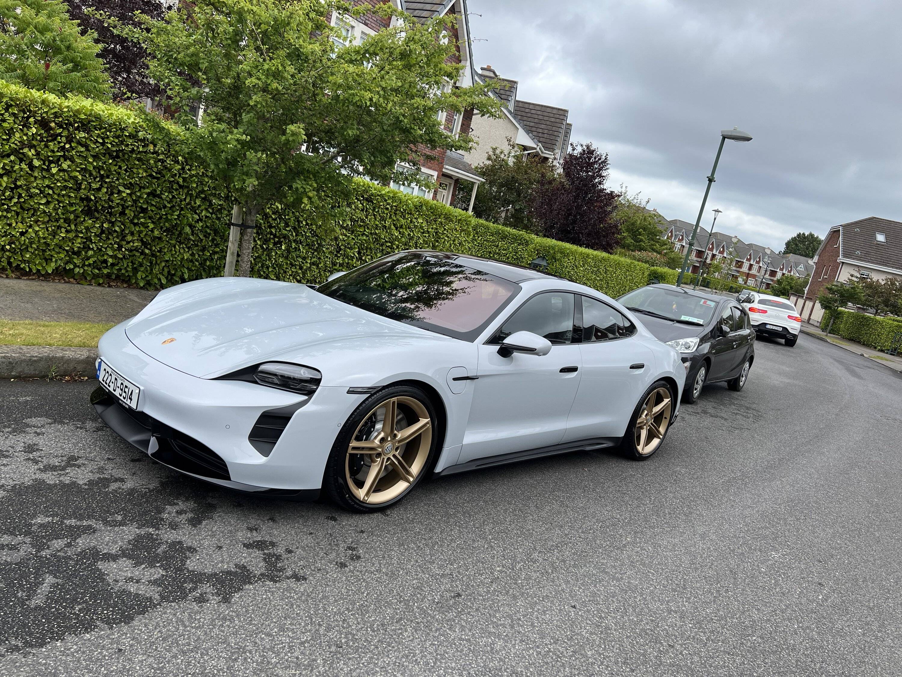 Porsche Taycan Collected 4th New Taycan Today - Ice Grey Turbo w/ Gold Wheels DB80E192-CAC8-4A34-9235-D60389B1BBE3