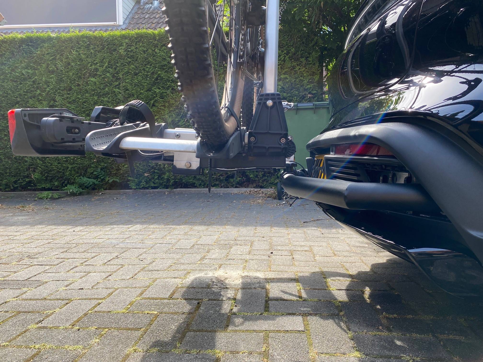 Porsche Taycan My custom hitch for standard bike rack. 3