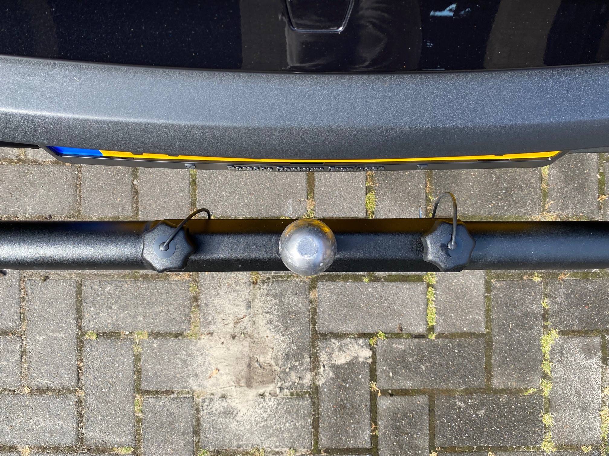 Porsche Taycan My custom hitch for standard bike rack. 9
