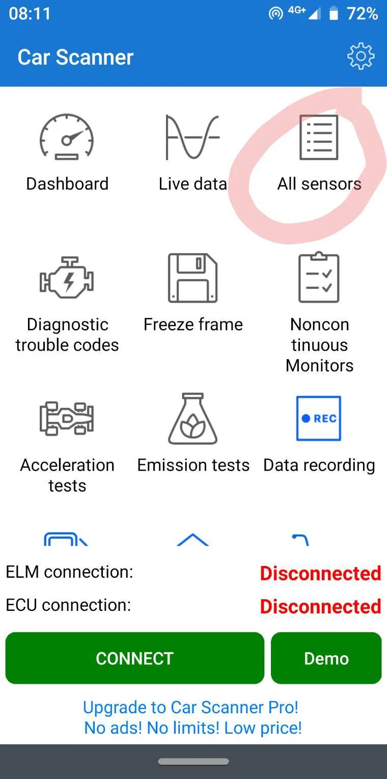 Porsche Taycan Using Car Scanner App to log, understand and diagnose Taycan Screenshot_20220729-081121