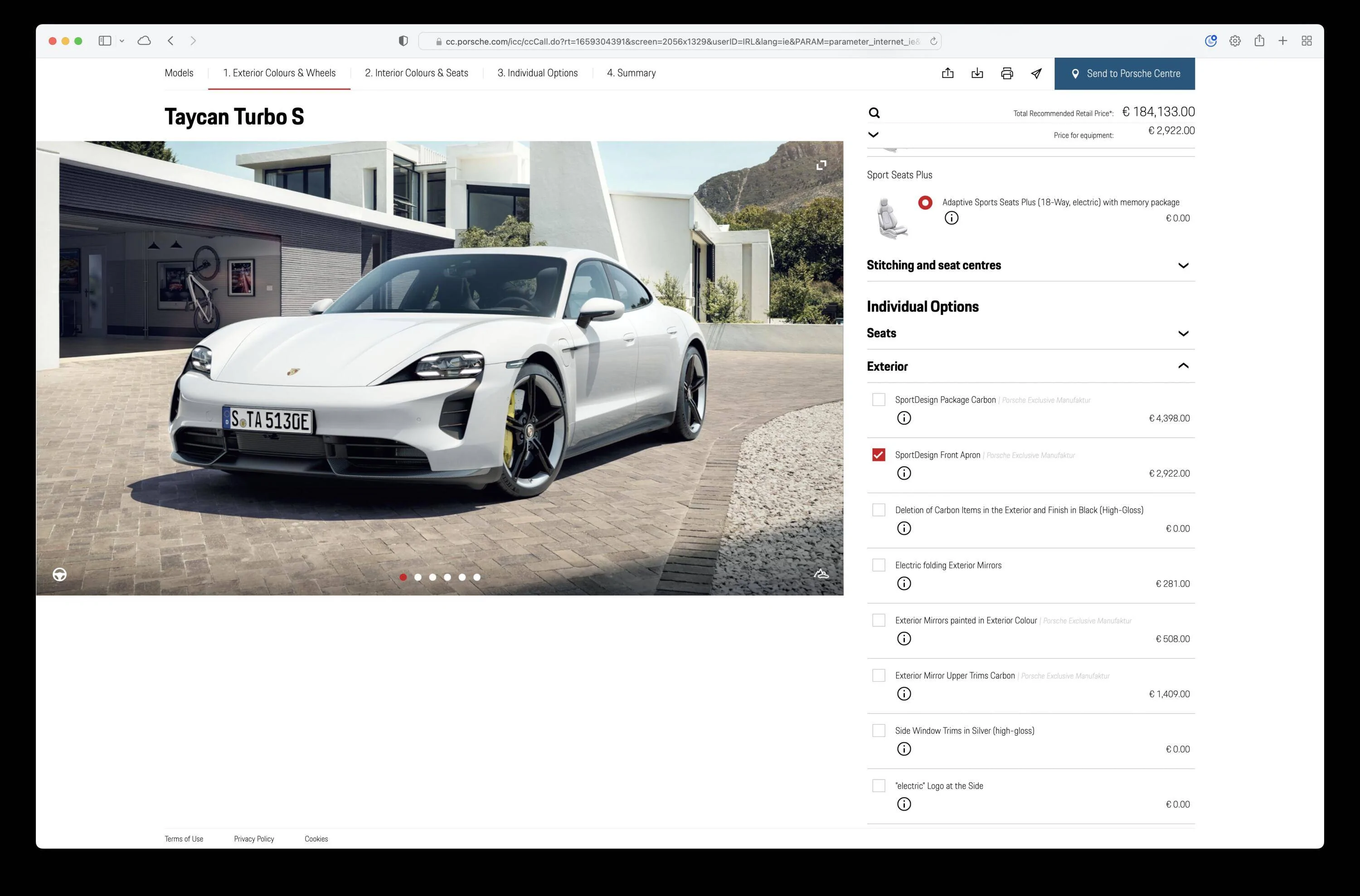 Porsche Taycan What is the difference here? Screenshot 2022-07-31 at 22.55.52