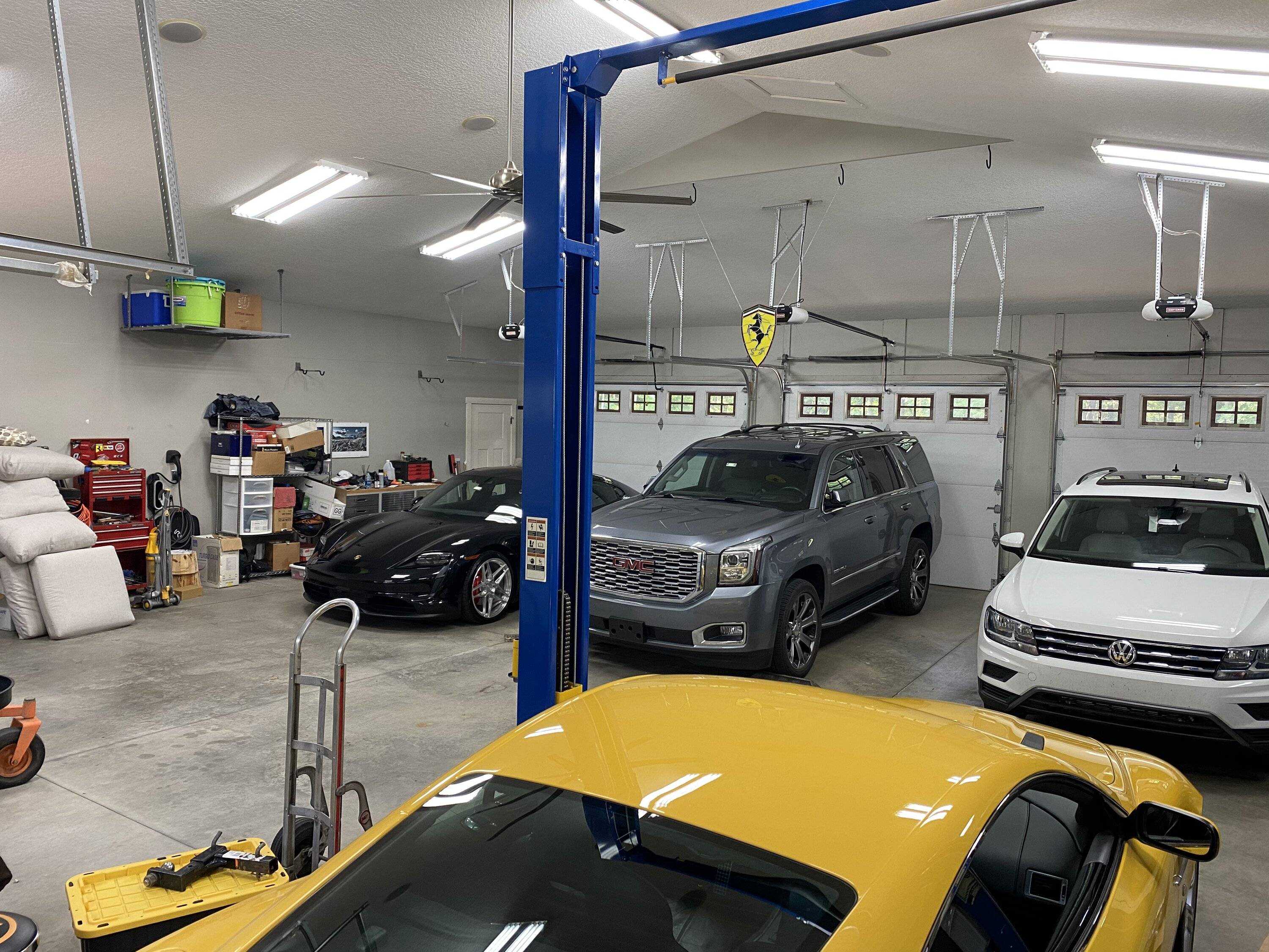 Porsche Taycan Where do you keep your car? F60B3D90-4308-4BDA-8F6B-27D9C6E3B171