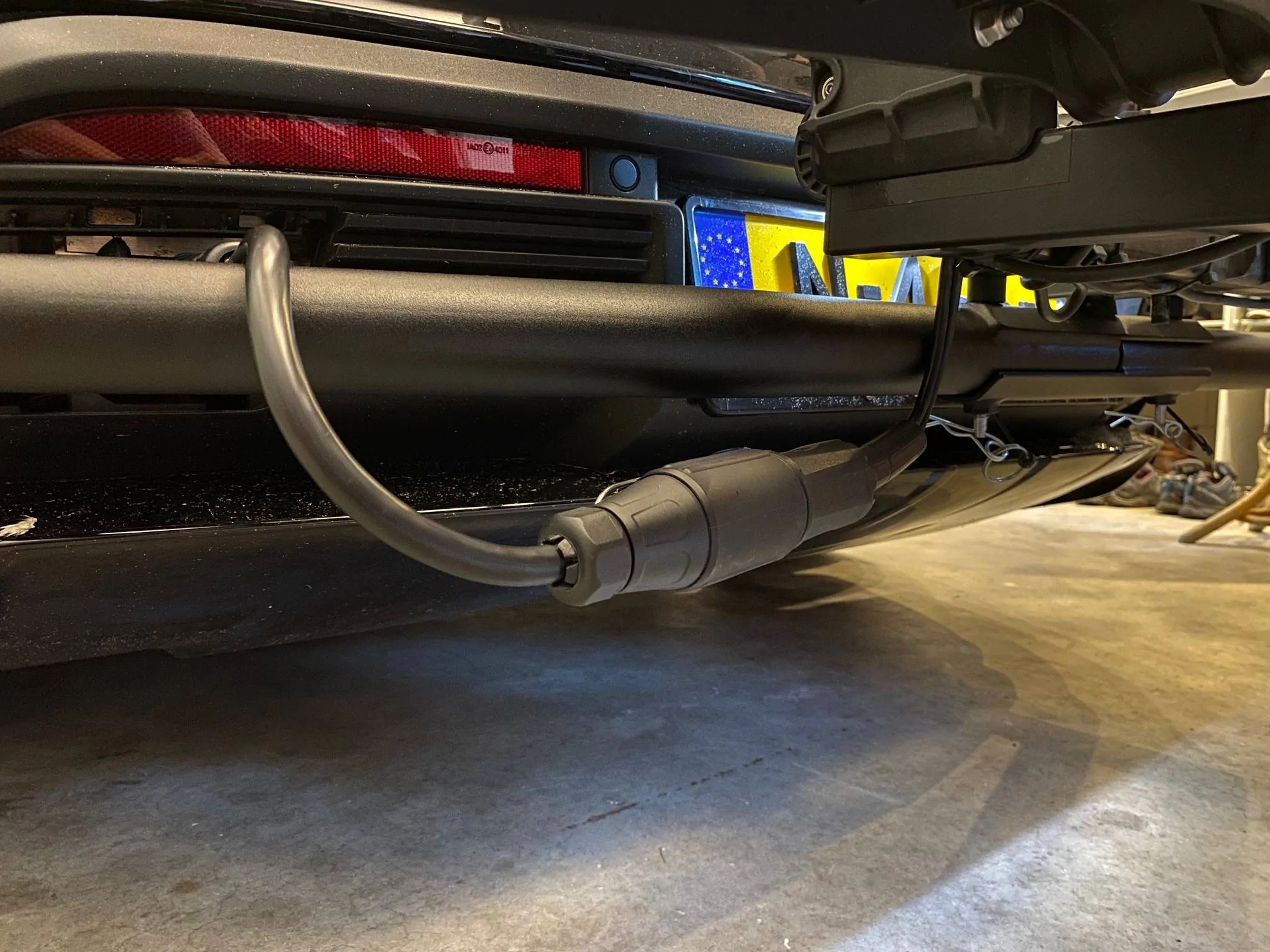 Porsche Taycan My custom hitch for standard bike rack. 32
