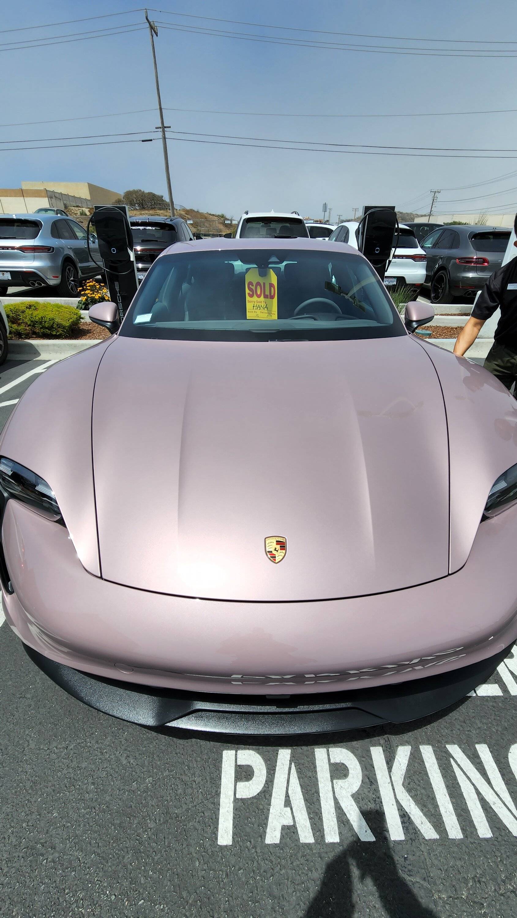 Porsche Taycan Aug delivery. 20220803_124056