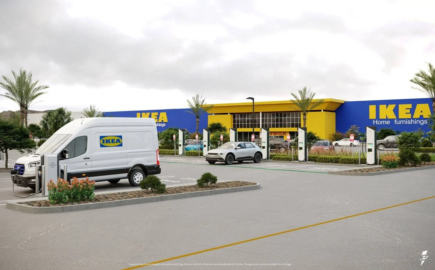 Porsche Taycan Electrify America will install ultrafast EV chargers at over 25 IKEA US locations laborationforultra-fastpublicandfleetcharginga-jpg