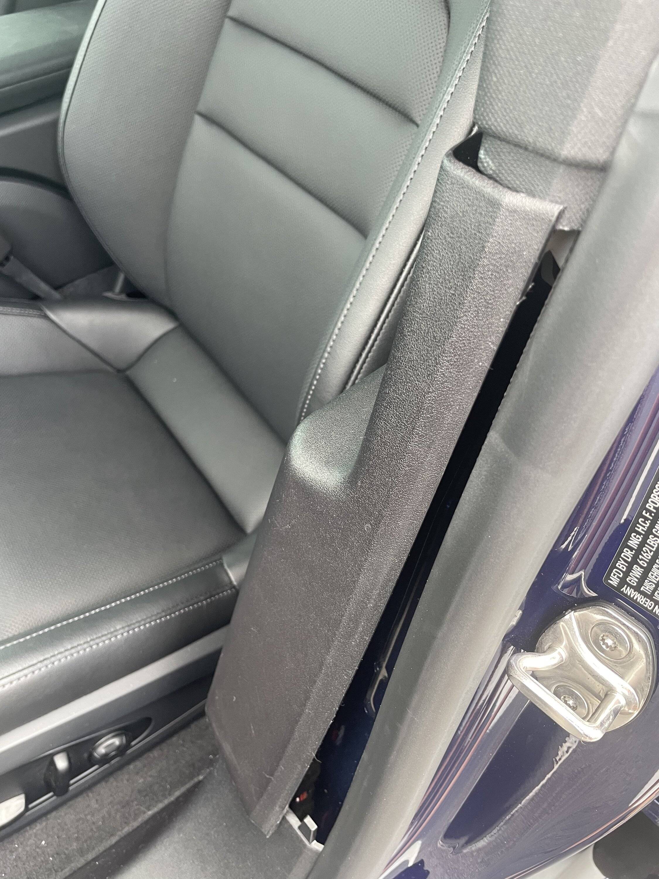 Porsche Taycan B Pillar Interior Trim Piece 0621FE93-4B36-45B3-8F82-C0D03793DEEA