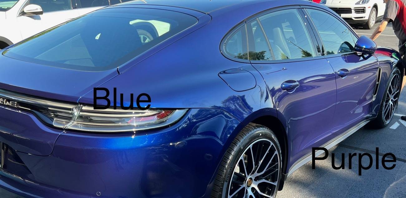 Porsche Taycan Gentian Blue Metallic - Will it Look Purplish? taycan-gentian-blue-purple