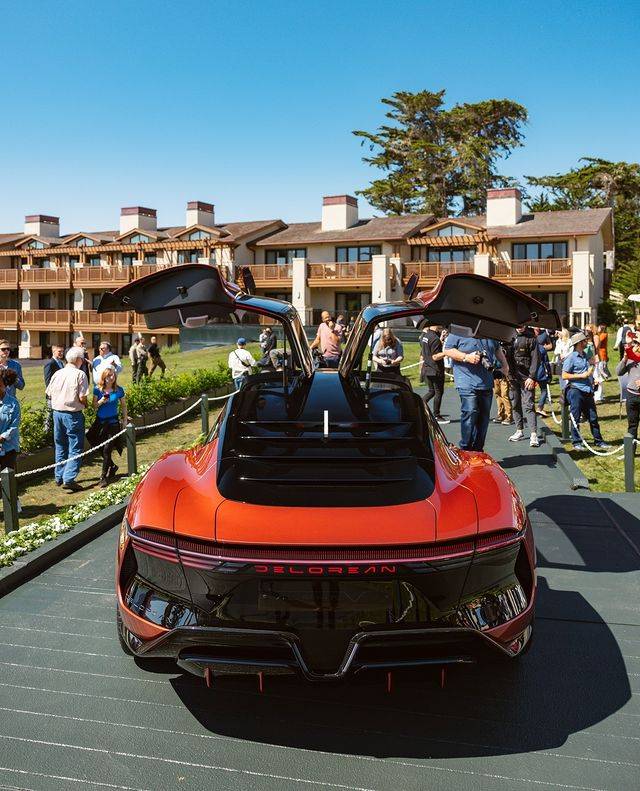 Porsche Taycan DeLorean Alpha5 electric car unveiled to rival Porsche Taycan 1660944030633_1