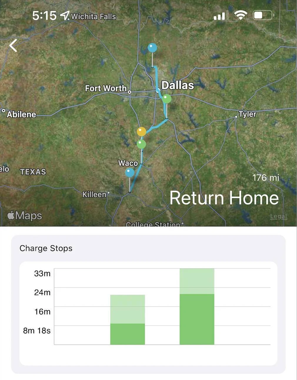 Porsche Taycan Bad EA Day - Dallas <--> Temple TX Screen Shot 2022-08-21 at 6.39.25 PM