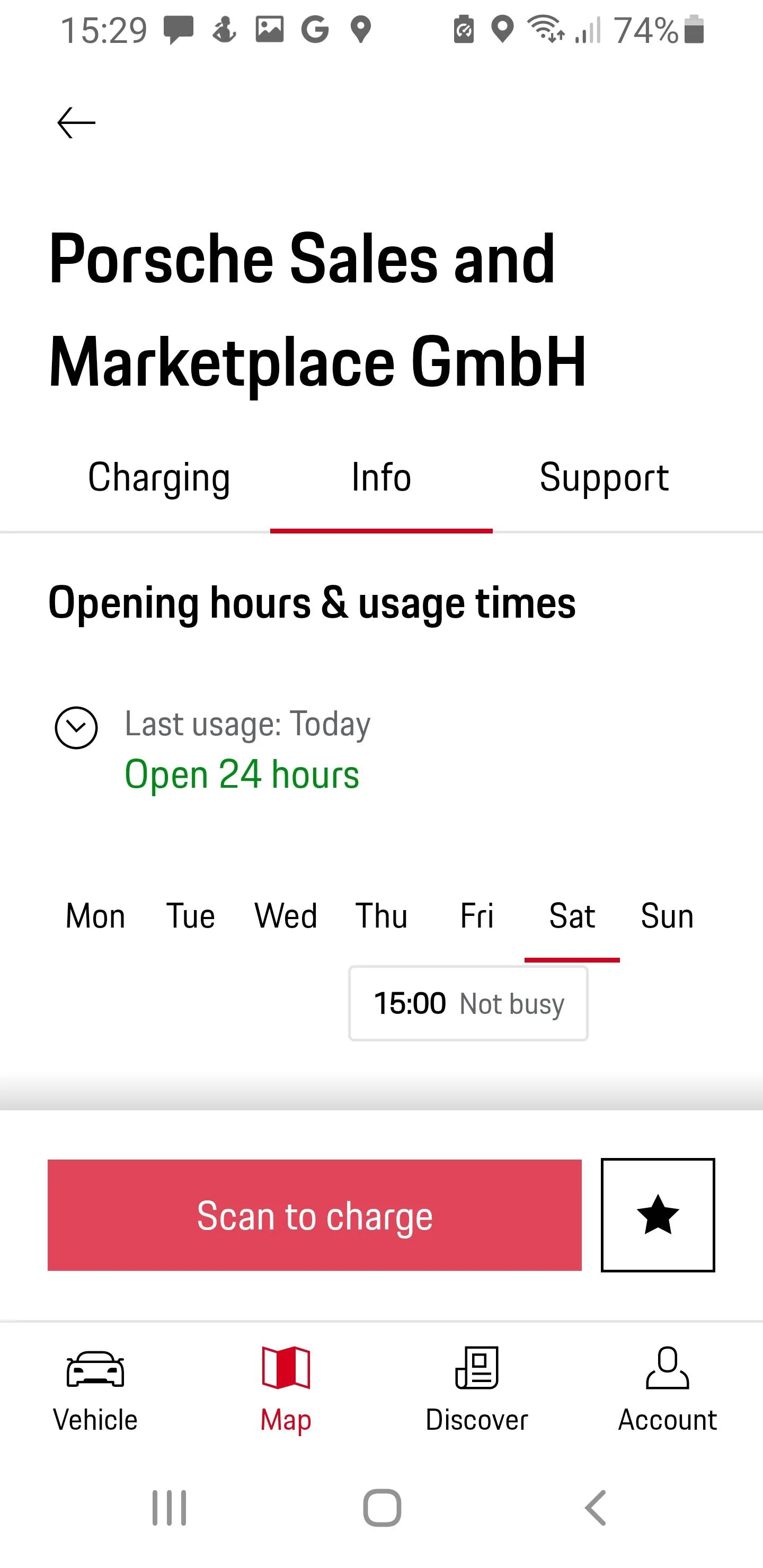 Porsche Taycan How to operate Electrify America free charging Screenshot_20220827-152954_My Porsch