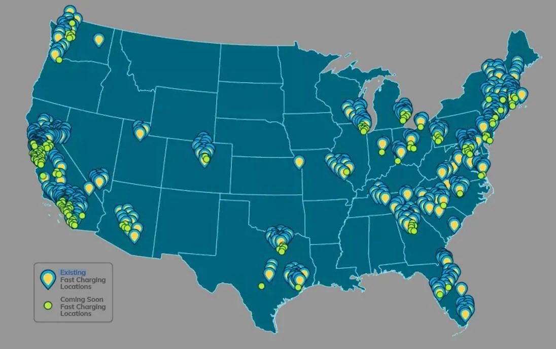 Porsche Taycan 2000 New EVgo Charging Stations Coming to 500 Locations on US Highways (Joint Project by GM & Pilot) Screen Shot 2022-08-27 at 4.01.37 PM
