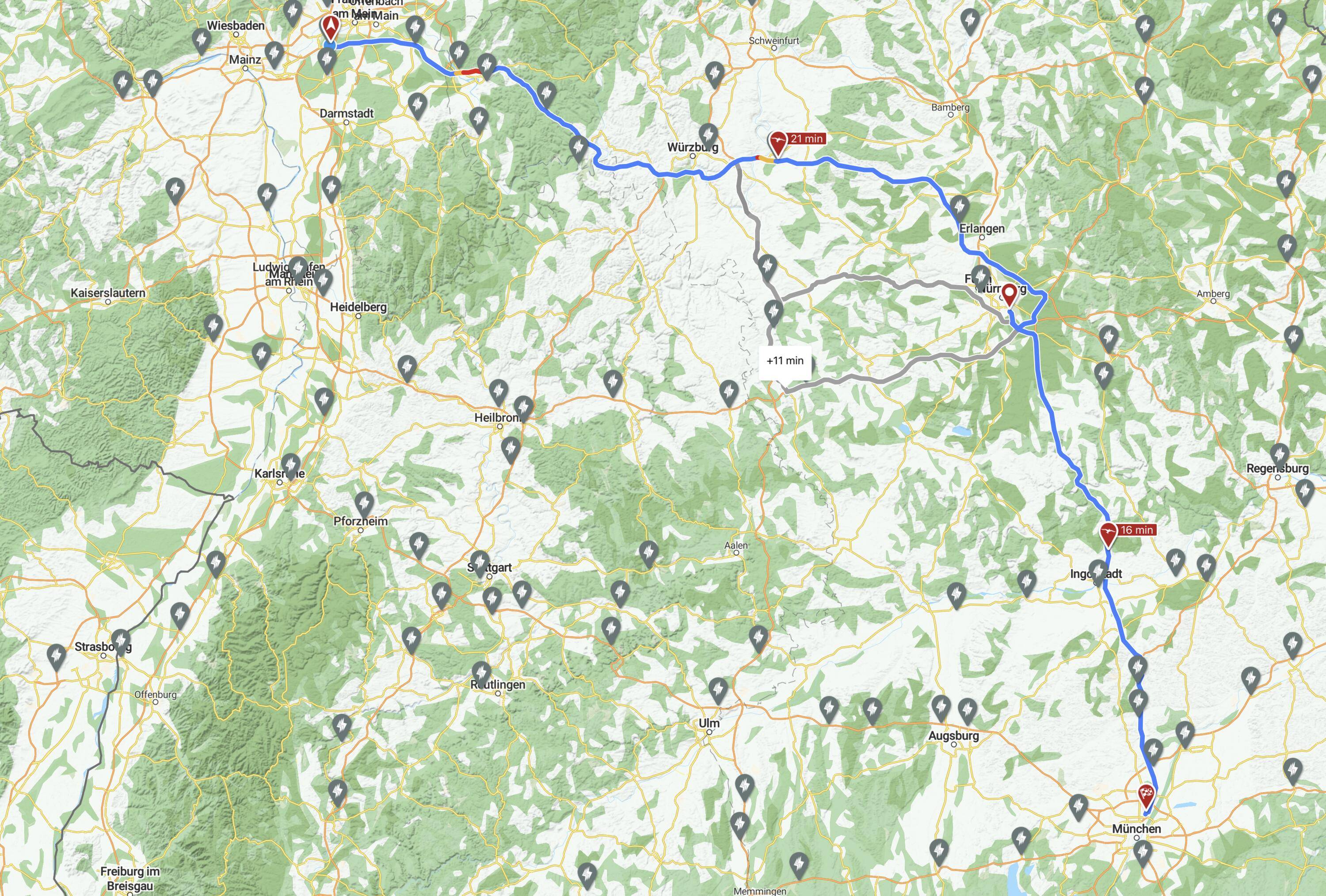 Porsche Taycan Taycan to the Alps 18-day road trip 2022 Screenshot 2022-08-28 at 16.21.48