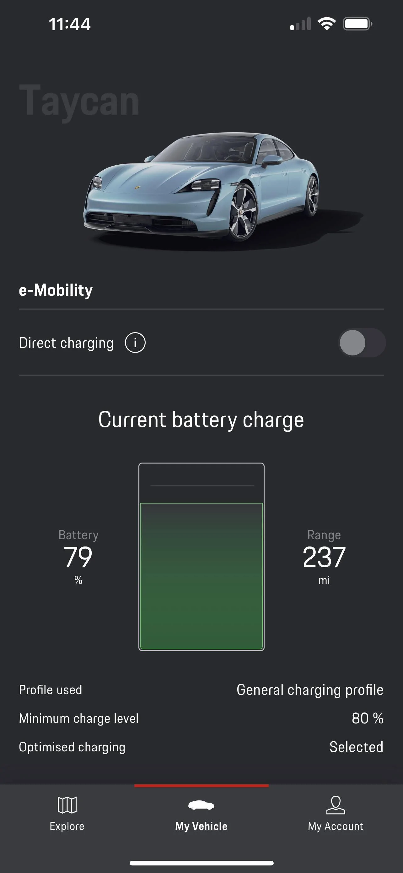 Porsche Taycan 271 miles!  100% charged. What’s your range shown? 2518612C-1C62-4E92-92CF-17458426028B