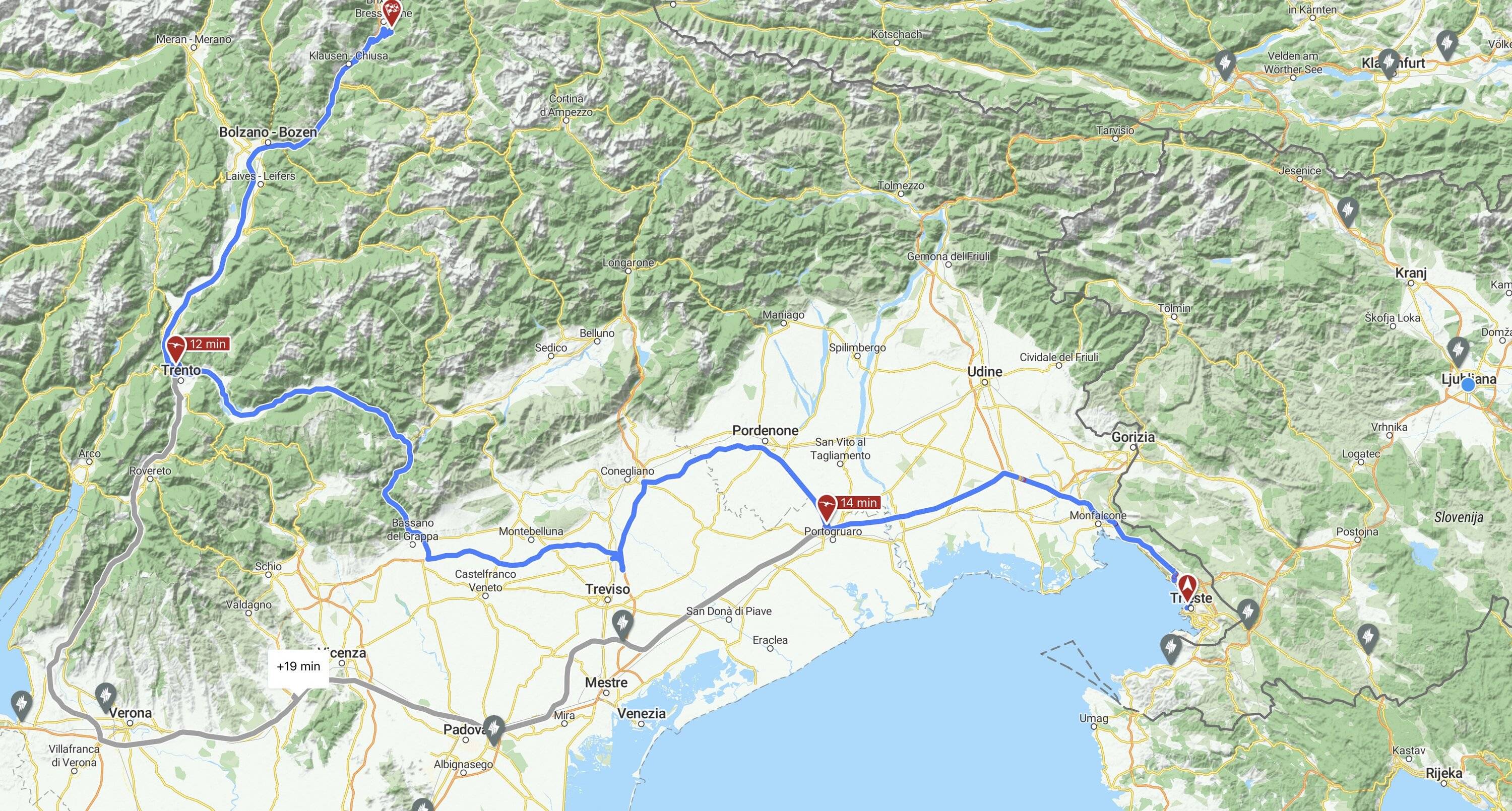 Porsche Taycan Taycan to the Alps 18-day road trip 2022 Screenshot 2022-09-03 at 18.47.54