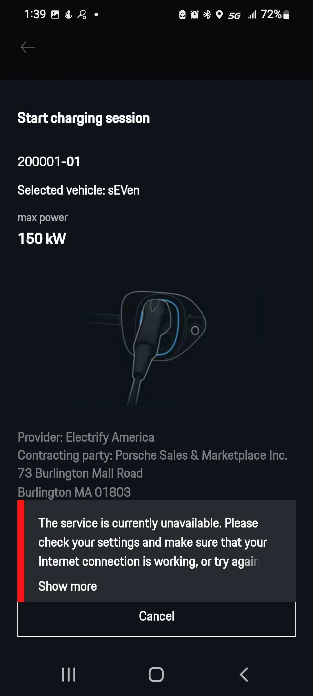 Porsche Taycan Plug and Charge Not Working Screenshot_20220904-133954_My Porsch