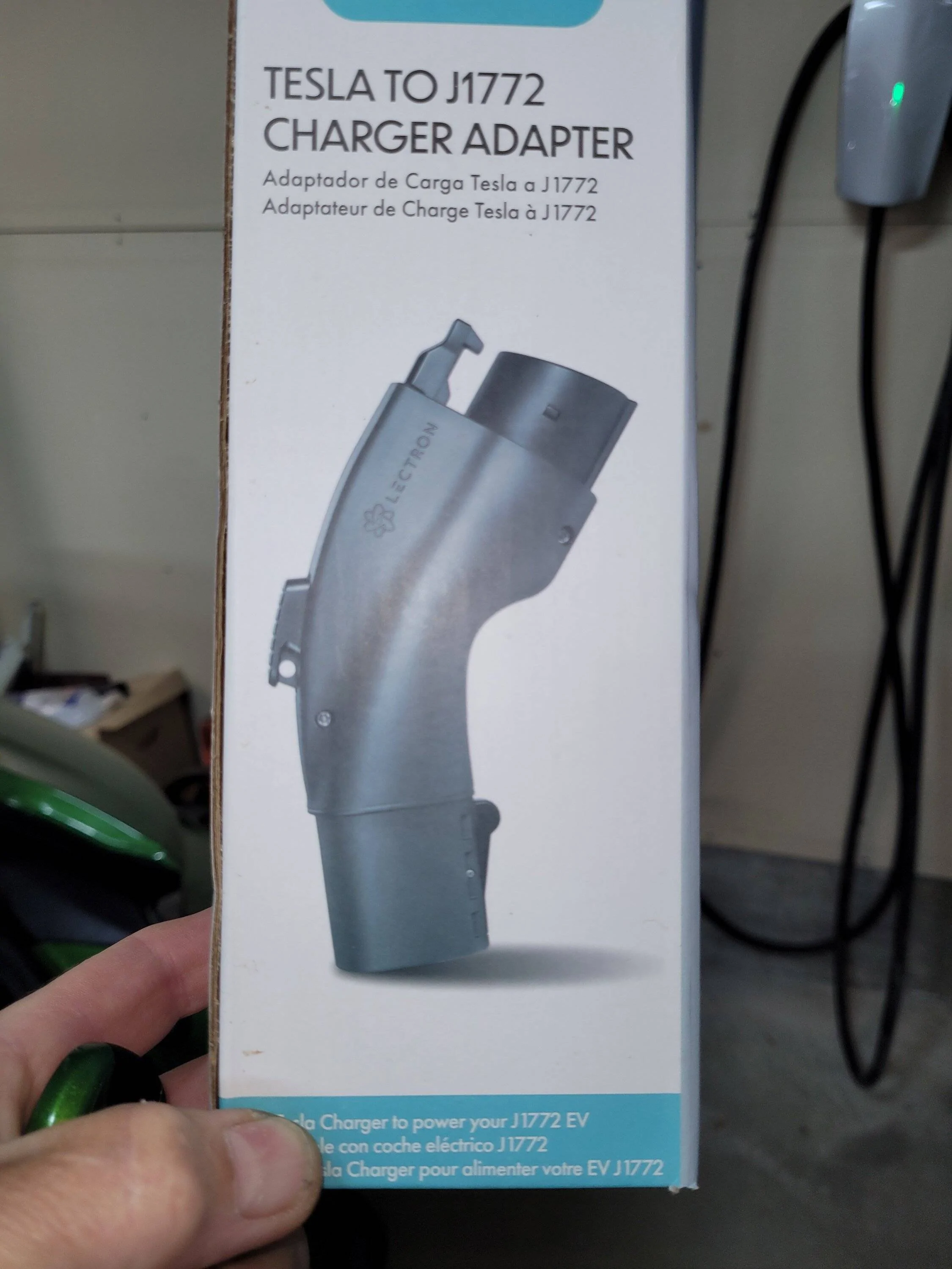 Porsche Taycan Trying out a Tesla - > J1772 40A rated plug adapter 20220907_202600
